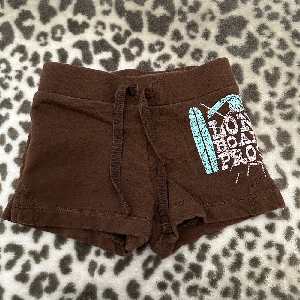 Old Navy embroidered Graphic Pull On Shorts in Brown Size 12-18 months